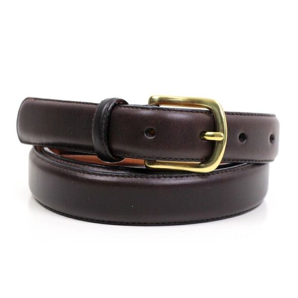 Lands' End BROWN GENUINE LEATHER 1"Wd CASUAL DRESS MEN'S BELT Sz 40/100 (62M - Picture 2 of 12